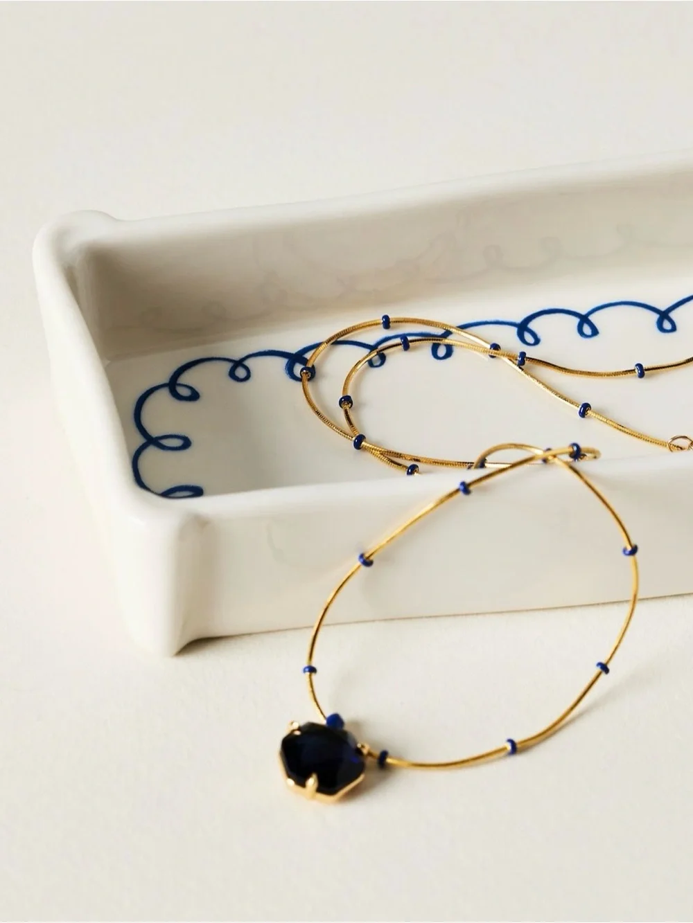 New! NWT Anthropologie Emily Isabella Trinket Dish in Long.